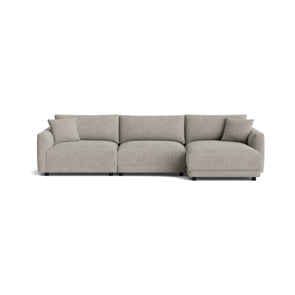 Soft Spot seccional modular de 3 piezas, orientación derecha, anacardo