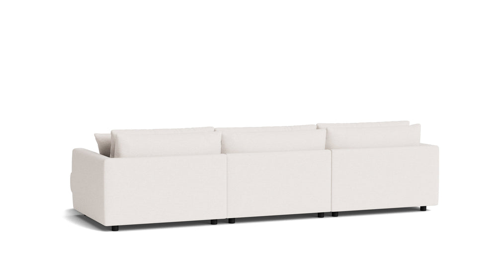 Soft Spot seccional modular de 3 piezas, orientación derecha, anacardo