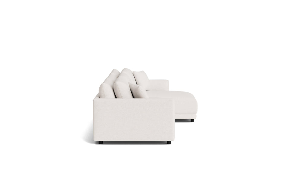 Soft Spot seccional modular de 3 piezas, orientación derecha, anacardo