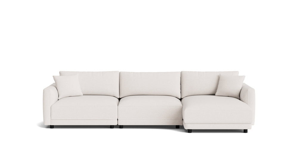 Soft Spot seccional modular de 3 piezas, orientación derecha, anacardo