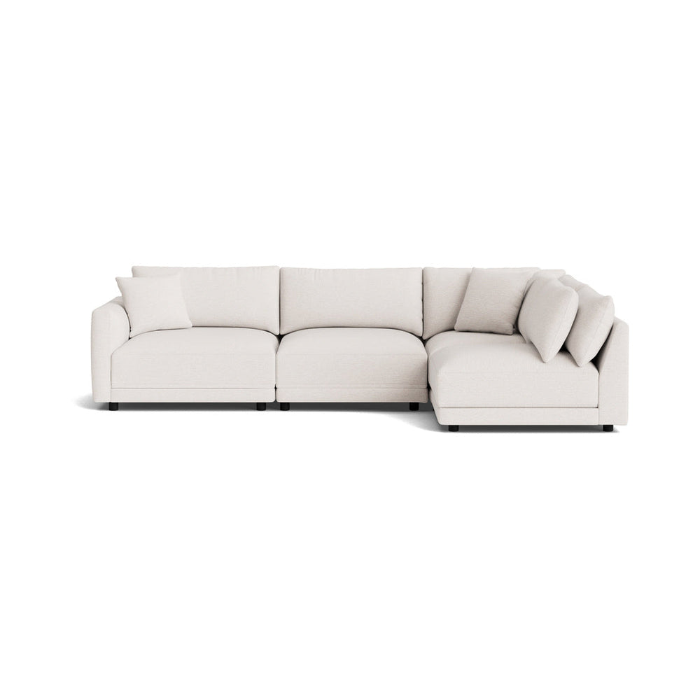 Soft Spot Seccional modular de 4 piezas, derecho, anacardo