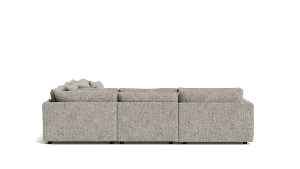 Soft Spot seccional modular cerrado de 5 piezas, Nomad Snow