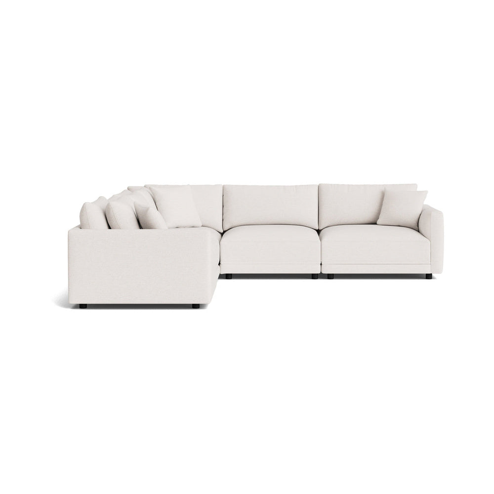 Soft Spot seccional modular cerrado de 5 piezas, Nomad Snow