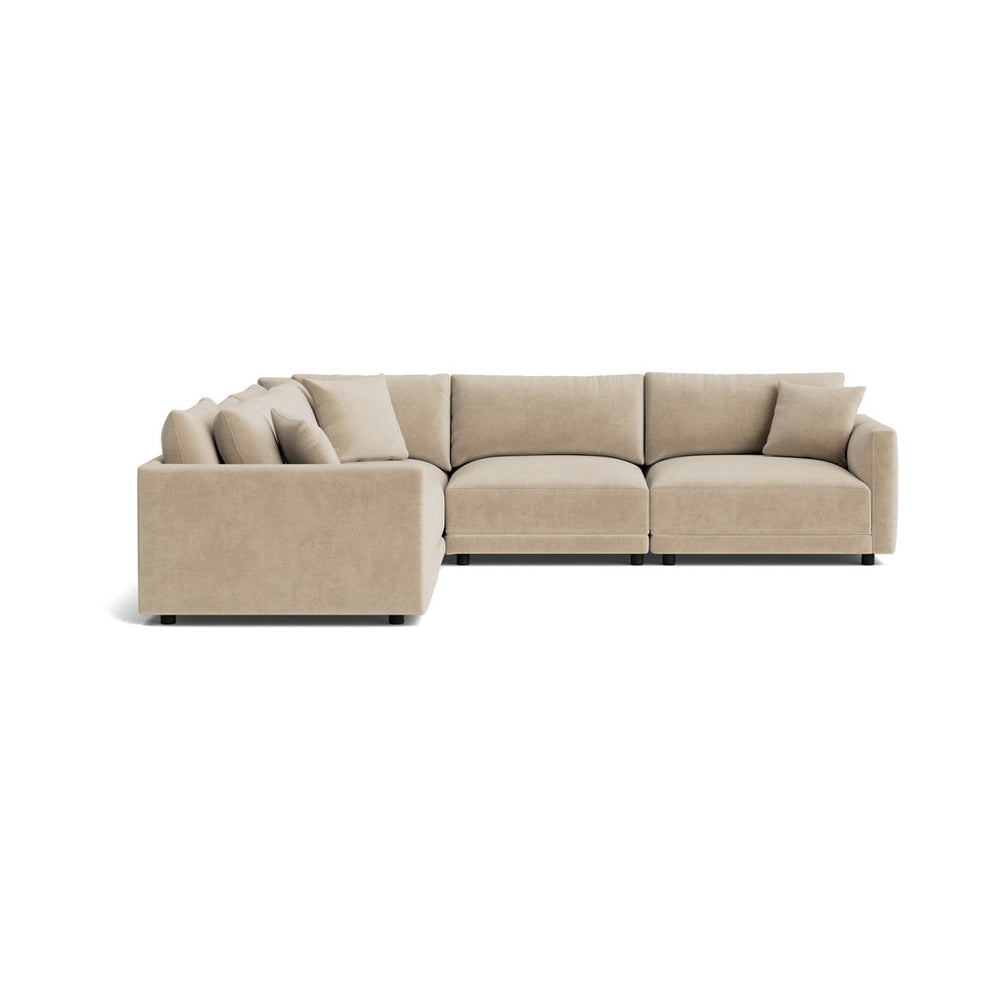 Soft Spot seccional modular cerrado de 5 piezas, Nomad Snow