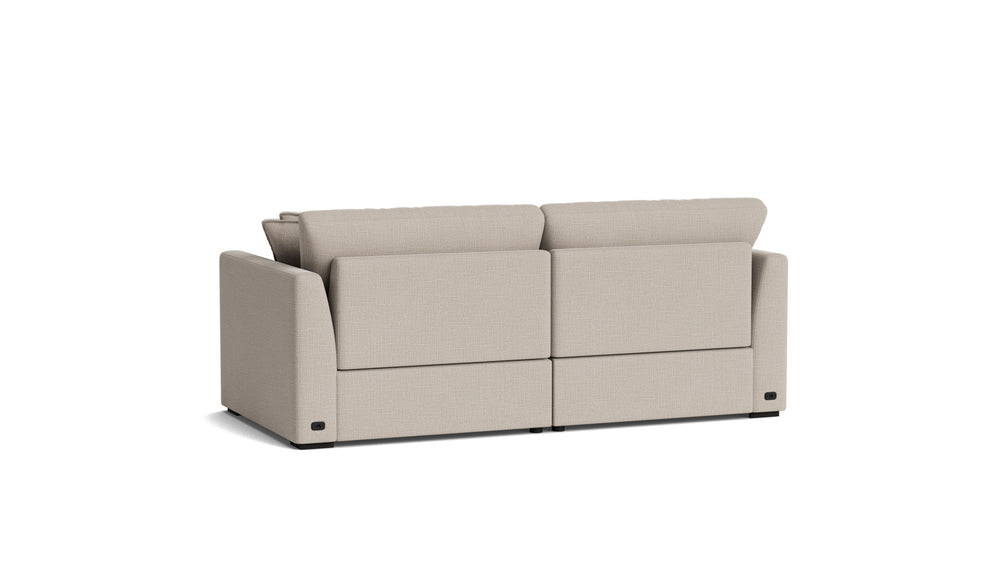 Lift Off Sofá modular de 2 piezas con reclinador eléctrico, champán