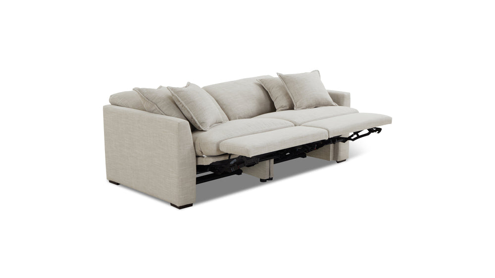 Lift Off Sofá modular de 2 piezas con reclinador eléctrico, champán