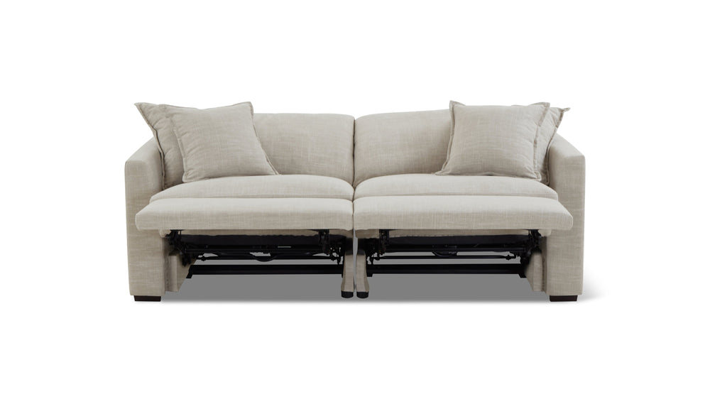 Lift Off Sofá modular de 2 piezas con reclinador eléctrico, champán