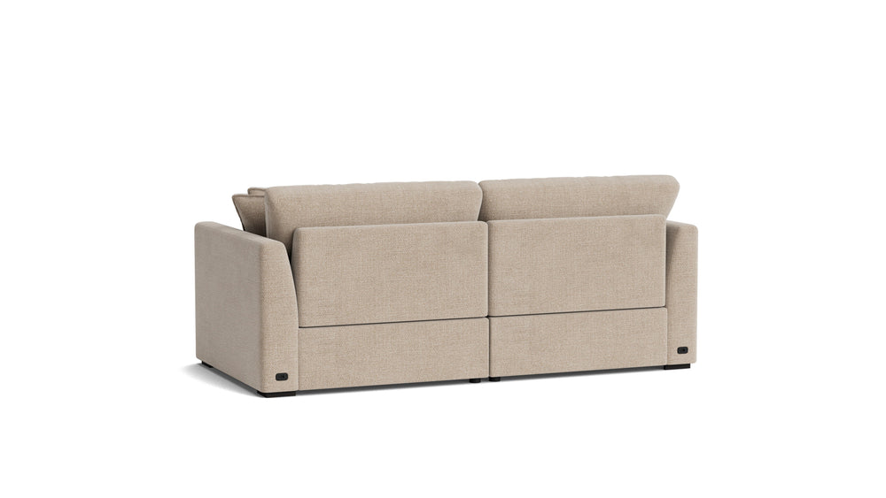 Lift Off Sofá modular de 2 piezas con reclinador eléctrico, champán