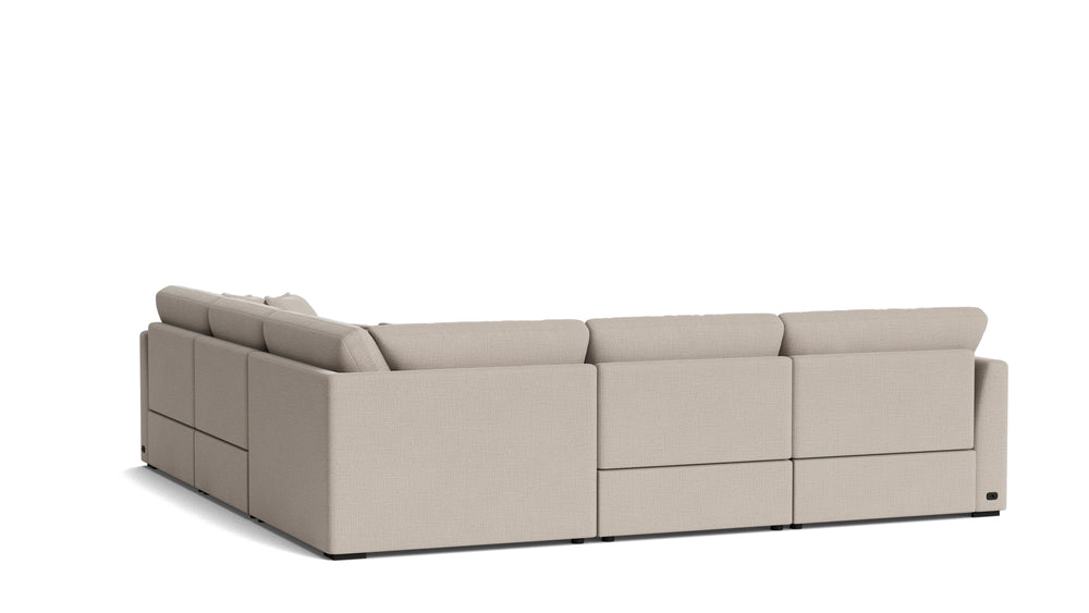 Seccional modular de 5 piezas Lift Off Power Recliner, Piedra clara