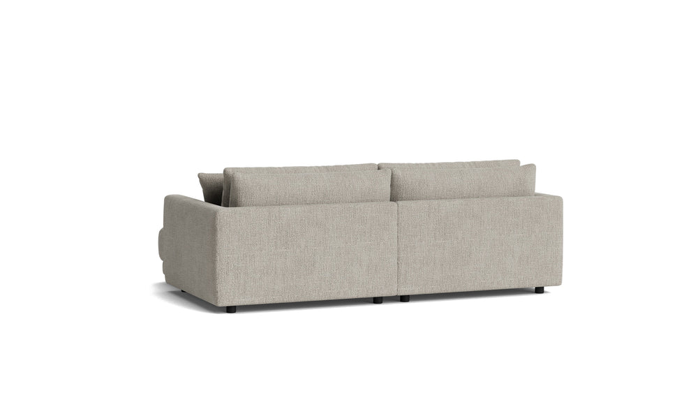 Soft Spot Seccional modular de 2 piezas, orientación derecha, color avena