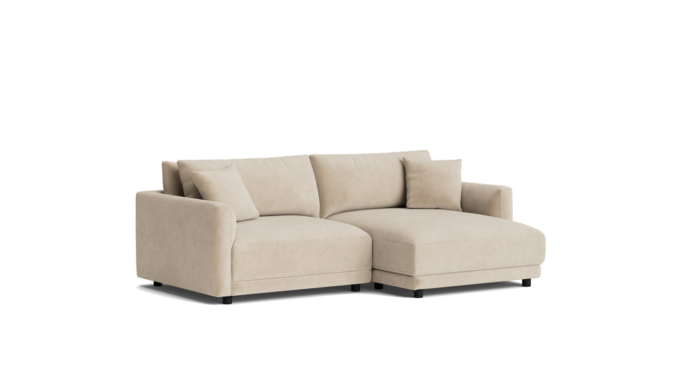 Soft Spot Seccional modular de 2 piezas, lado derecho, anacardo