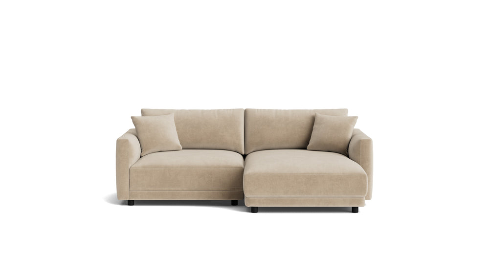 Soft Spot Seccional modular de 2 piezas, lado derecho, anacardo