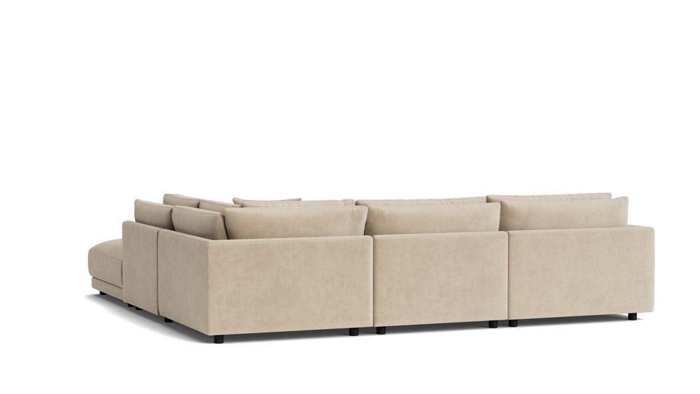 Soft Spot seccional modular de 5 piezas, lado derecho, Nomad Snow
