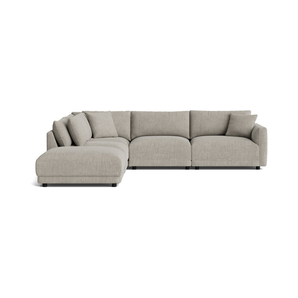 Soft Spot Seccional modular de 5 piezas, lado izquierdo, avena