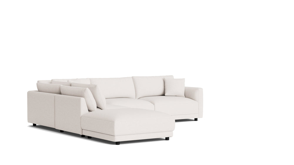Soft Spot Seccional modular de 5 piezas, lado izquierdo, avena