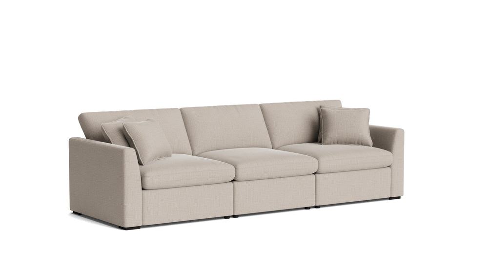 Lift Off sofá modular de 3 piezas con reclinador eléctrico, champán