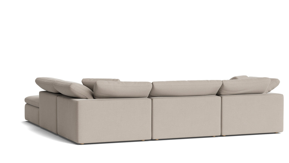 Movie Night™ Seccional modular de 5 piezas, grande, color piedra clara