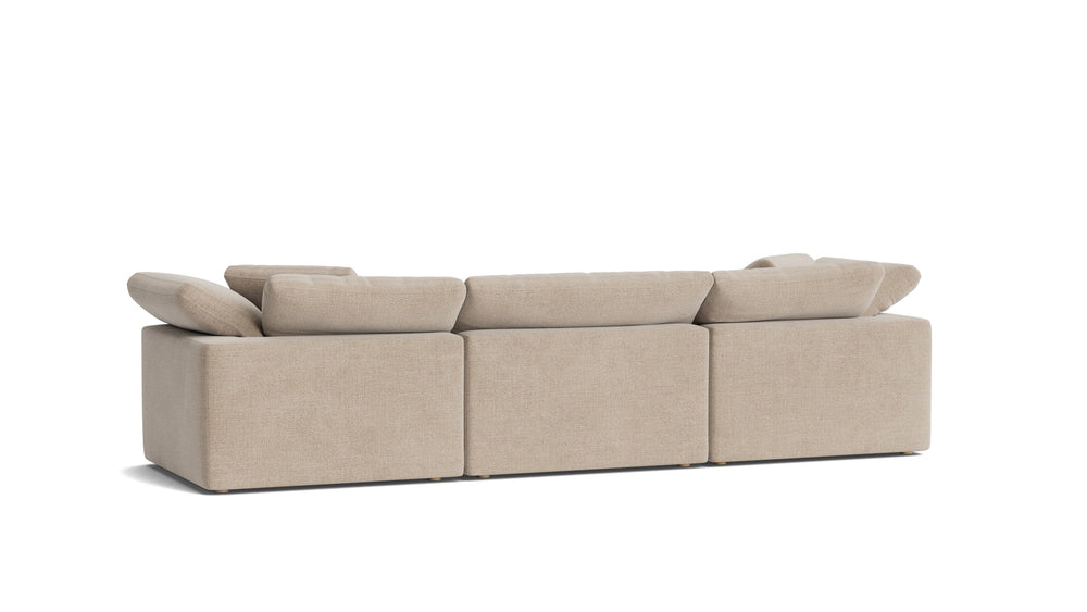 Movie Night™ Sofá modular de 3 piezas, grande, champán