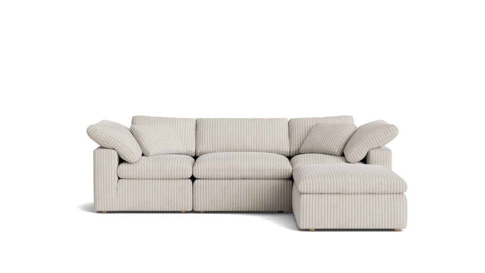 Movie Night™ Sofá modular de 4 piezas estándar color crema