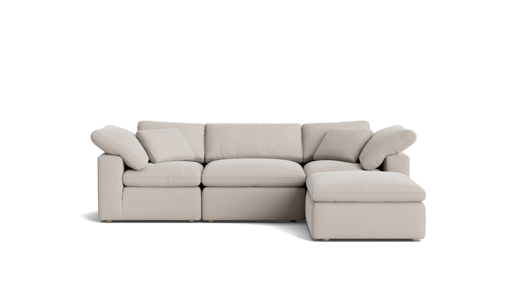 Movie Night™ Sofá modular de 4 piezas estándar color crema