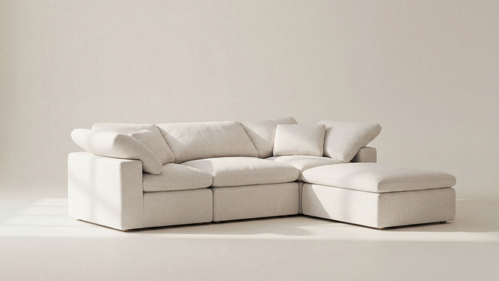 Movie Night™ Sofá modular de 4 piezas estándar color crema
