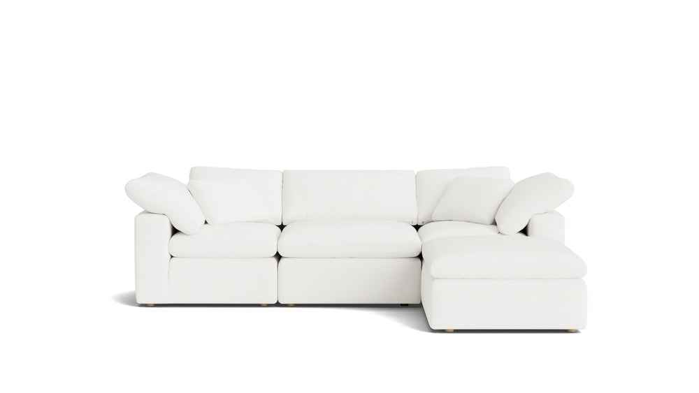 Movie Night™ Sofá modular de 4 piezas estándar color marfil