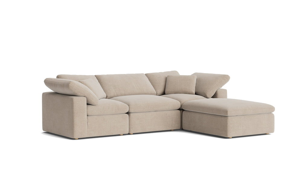 Movie Night™ Sofá modular de 4 piezas estándar color crema