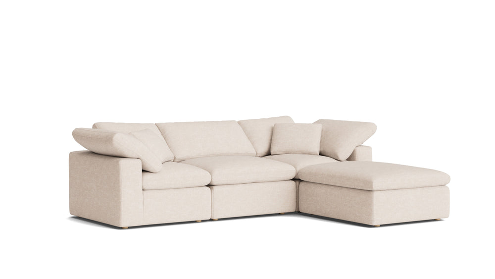 Movie Night™ Sofá modular de 4 piezas estándar color crema