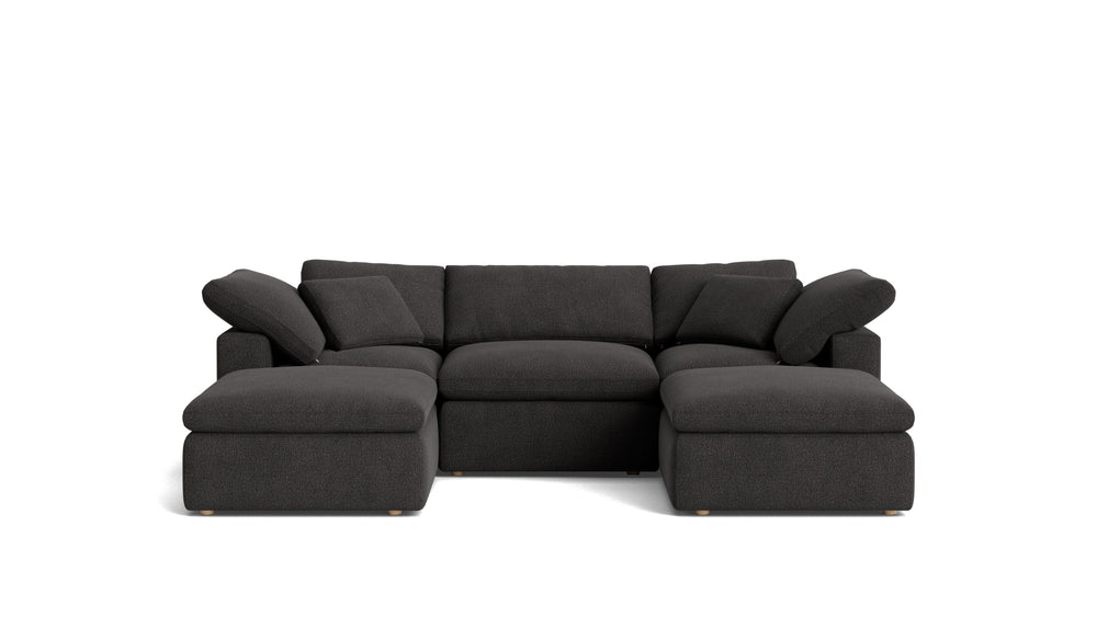Movie Night™ seccional modular en U de 5 piezas, estándar, trufa