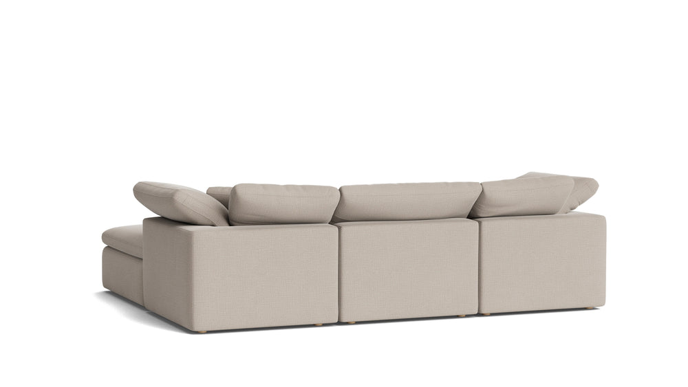 Movie Night™ seccional modular en U de 5 piezas, estándar, trufa