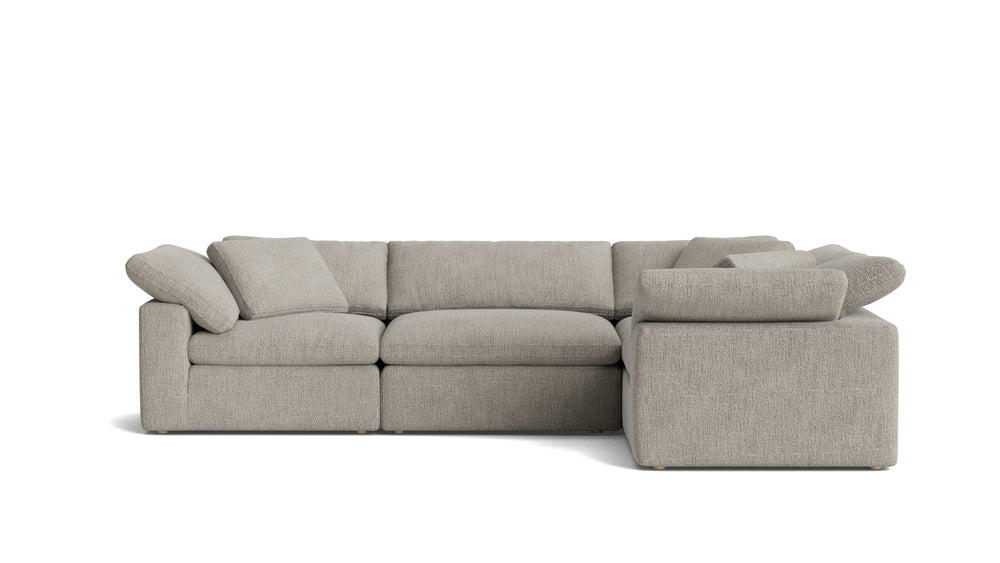 Movie Night™ Seccional modular de 4 piezas, cerrado, grande, avena