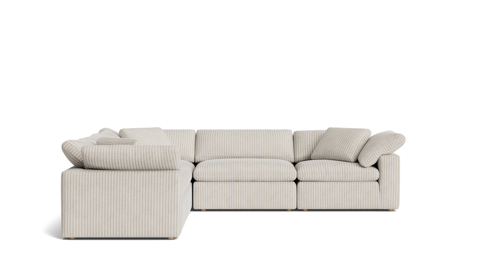 Movie Night™ seccional modular cerrado de 5 piezas, grande, Brie
