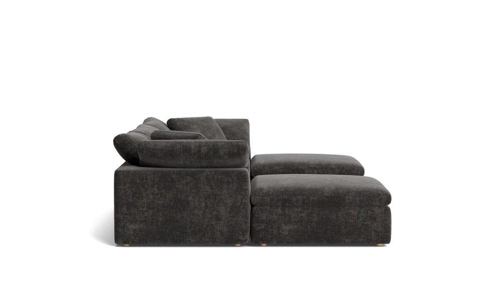 Movie Night™ Seccional modular en U de 5 piezas, grande, arcilla