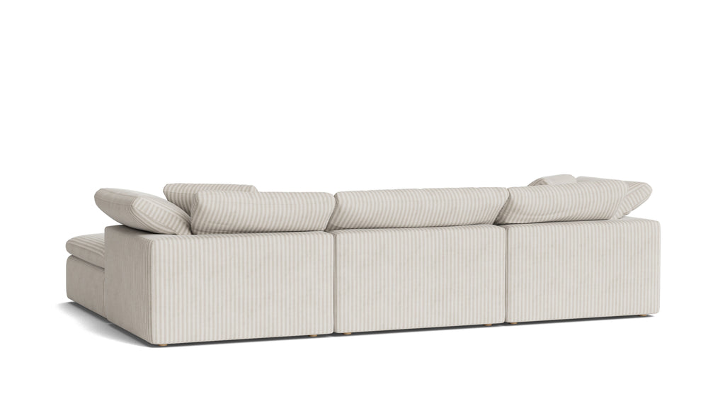Movie Night™ Seccional modular en U de 5 piezas, grande, arcilla
