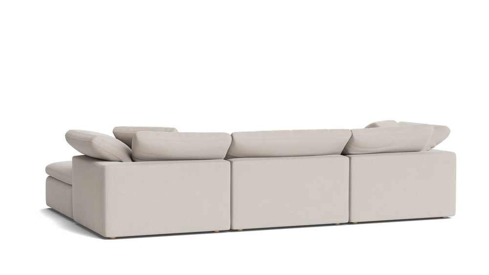 Movie Night™ Seccional modular en U de 5 piezas, grande, arcilla