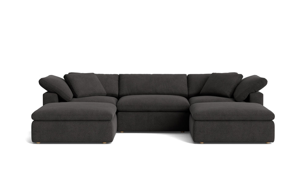 Movie Night™ seccional modular en forma de U de 5 piezas, grande, Dark Shadow