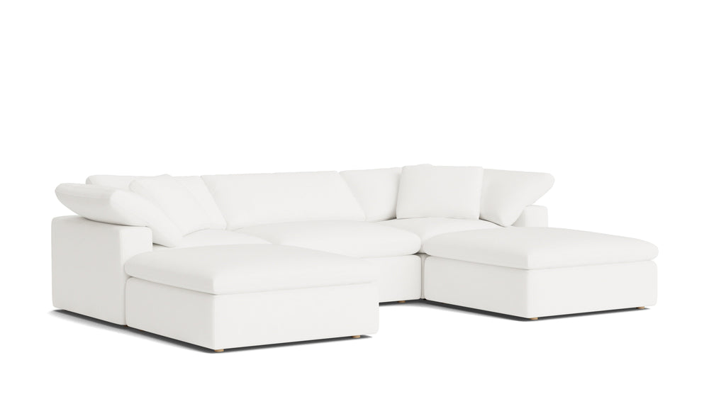 Movie Night™ Seccional modular en forma de U de 5 piezas, grande, Brie