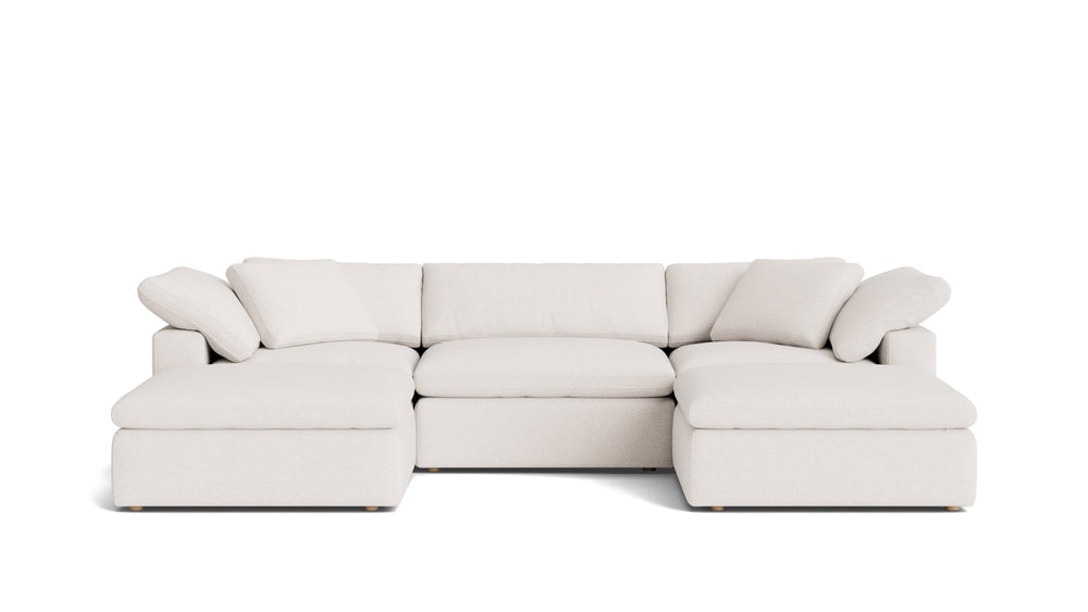 Movie Night™ Seccional modular en U de 5 piezas, grande, arcilla