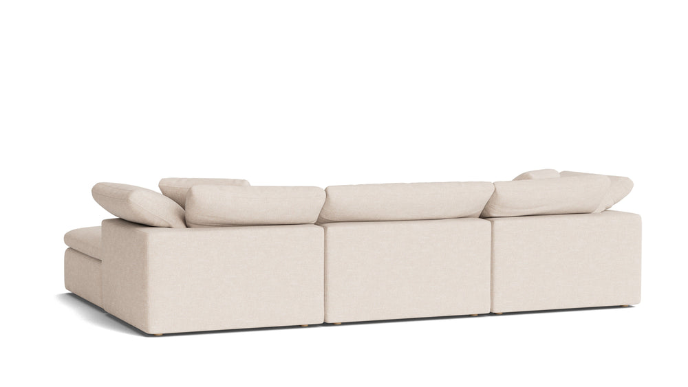 Movie Night™ Seccional modular en U de 5 piezas, grande, arcilla