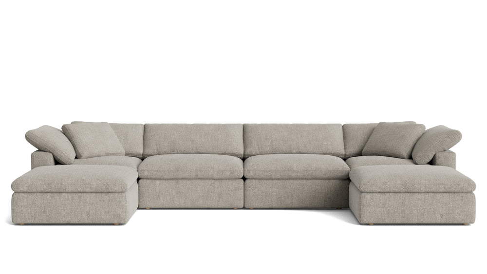 Movie Night™ Seccional modular en U de 6 piezas, grande, Brie