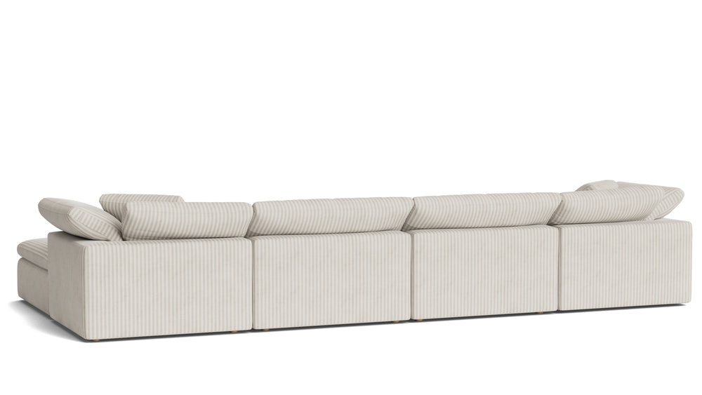 Movie Night™ Seccional modular en U de 6 piezas, grande, Brie