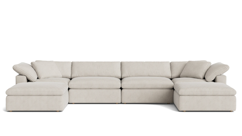 Movie Night™ Seccional modular en U de 6 piezas, grande, Brie
