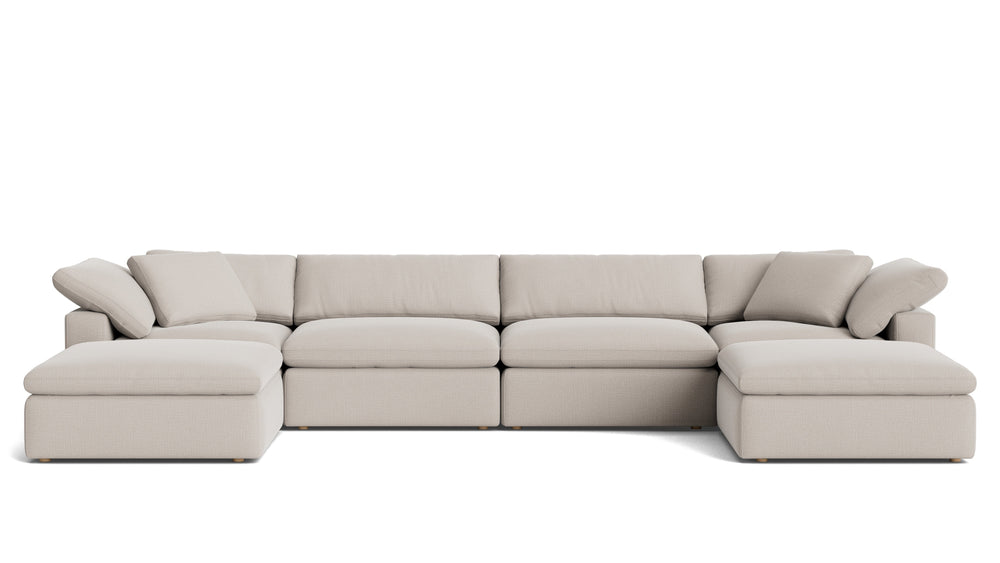 Movie Night™ Seccional modular en U de 6 piezas, grande, Brie