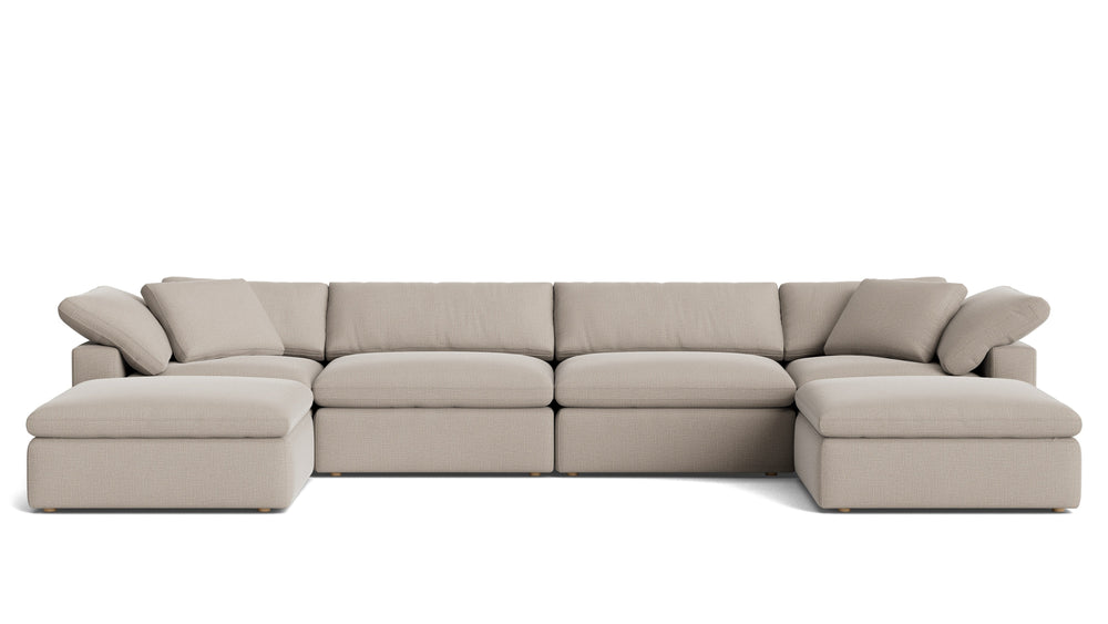 Movie Night™ Seccional modular en U de 6 piezas, grande, Brie