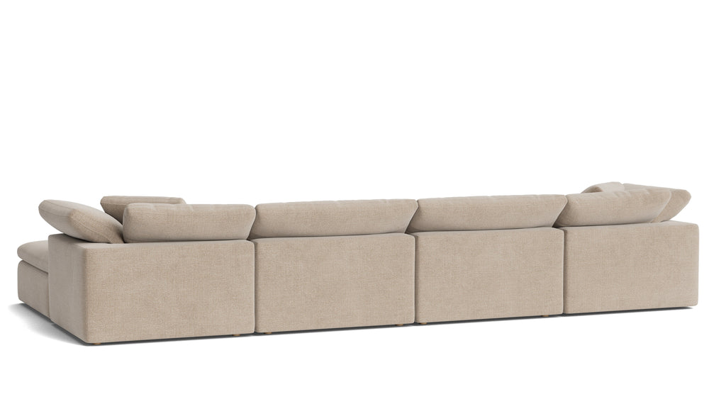 Movie Night™ Seccional modular en U de 6 piezas, grande, Brie