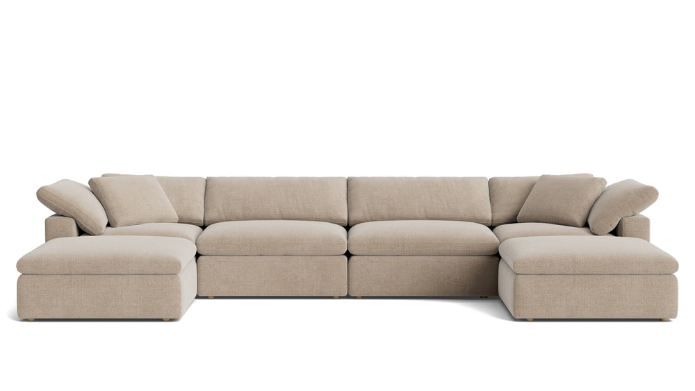 Movie Night™ Seccional modular en U de 6 piezas, grande, Brie