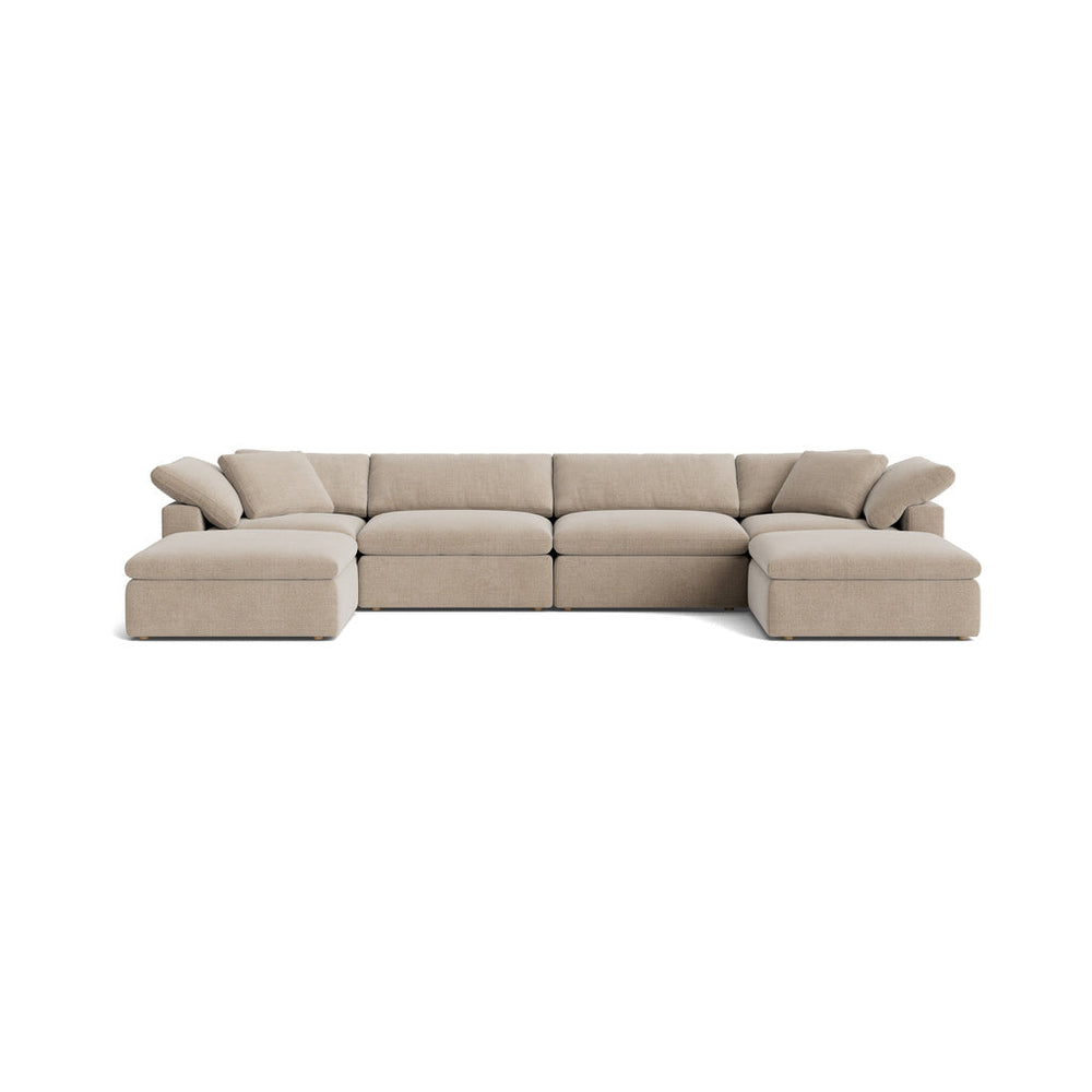 Movie Night™ Seccional modular en U de 6 piezas, grande, Brie