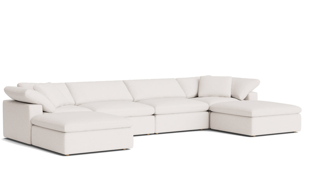 Movie Night™ Seccional modular en U de 6 piezas, grande, Brie
