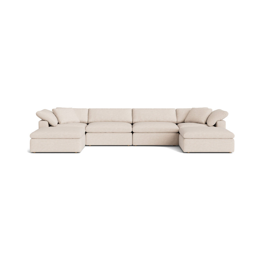 Movie Night™ Seccional modular en U de 6 piezas, grande, Brie