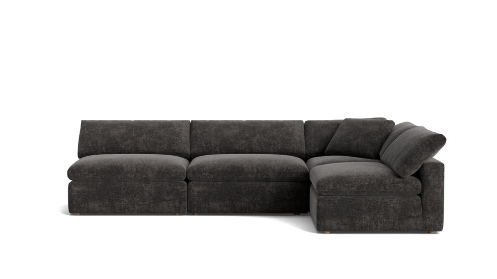 Movie Night™ Seccional modular de 4 piezas abierto, grande, trufa